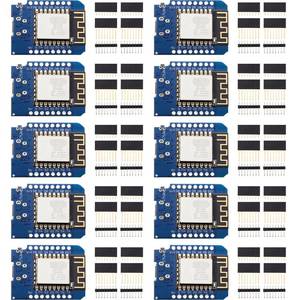 lot 13033 image: Weewooday 10 Pieces Development Board NodeMcu Mini D1 Module for ESP8266 ESP-12F 4M Bytes WLAN WiFi Internet Development Board Compatible with Arduino