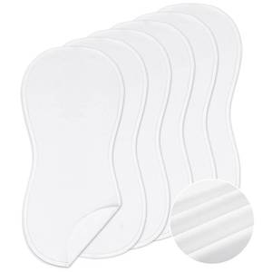 lot 13038 image: Timgle 6 Pcs 13 x 29 in Peanut Shape Changing Pad Liner Baby Peanut Changing Pad Liner for Baby Portable Soft Peanut Changing Pad Washable Reusable Changing Pad Liner Waterproof Easy to Clean (White)