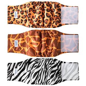 lot 13041 image: MICOOYO Belly Bands for Male Dogs - 3 Pack Reusable Dog Diapers Male for Puppy Doggie, Washable Male Dog Wraps Small