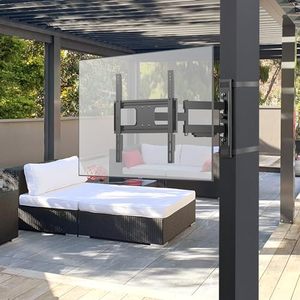 lot 42154 image: ZeboZap ZZTVA2044 DIY Gazebo TV Mount  No Drill Full Motion  Outdoor TV Mount  Patio TV Mount  Pergola TV Mount  Post TV Mount  Stainless Steel Screws  Weatherproof  Holds 80lbs  Black Retail $199