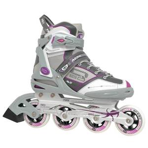 lot 42209 image: Roller Derby Aerio Q-60 Womens Inline Skates - WhiteGrey - Size 08 Retail $80