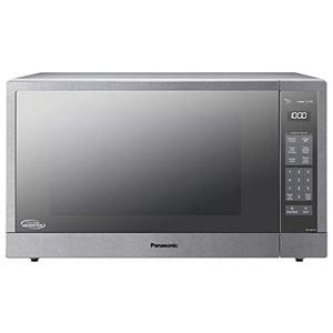 lot 42211 image: Panasonic Microwave Oven, Stainless Steel CountertopBuilt-In Cyclonic Wave with Inverter Technology and Genius Sensor, 2.2 Cu. Ft, 1250W, NN-SN97JS (Silver) Retail $253