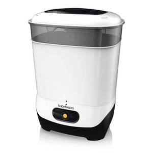 lot 42229 image: Baby Brezza One Step Bottle Sterilizer Electric Steam Sterilization �� Universal Fit and Highest Capacity - Fits up to 8 Baby Bottles & 2 Sets of Pump Parts (Any Brand) Retail $124