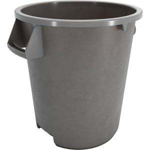 lot 42246 image: SPARTA Bronco Waste Container Trash Container, Round Trash Bin for Disposal, 10 Gallons, Gray