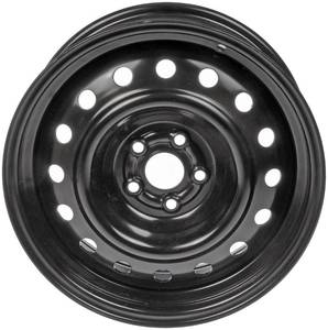 lot 42257 image: Dorman 939-174 16 x 6.5 In. Steel Wheel Compatible with Select Pontiac  Toyota Models, Black Retail $91
