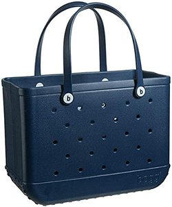 lot 42262 image: Bogg Bag Original Large You NAVY Me Crazy Bogg Tote 26OB-NMC (navy) Retail $125