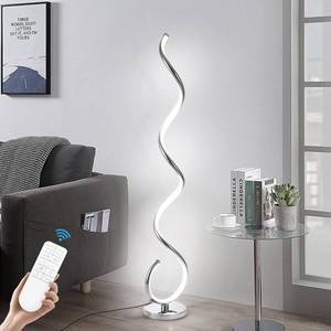 lot 42286 image: EIDISUNY Modern Floor Lamp for Living Room, 3 Color Temperature LED Spiral Floor Lamps with Remote&Foot Switch, 48W Dimmable LED Standing Lamp, Modern LED Floor lamp for Bedroom, Office, Living Room Retail $140