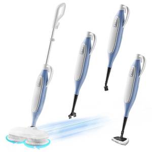 lot 42296 image: Steam Spin Mop, Floor Scrubber Steam Mop for Hard Floors Deep Cleaning, 2 Washable Mop Pads for Wood Hardwood Laminate Vinyl Tile Marble Floors, Multipurpose Handheld Steam Cleaner, SC1070 by Sandoo Retail $130