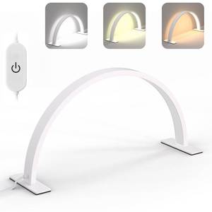 lot 42298 image: Beauty Star Half Moon Light for Nail Desk, Arch Lamp for Nail Tech, LED Pro Table Lash Lamp for Eyelash Extensions, Tattoo, Manicure, Esthetician, Eyebrow Tattooing Retail $69