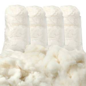 lot 42313 image: Wesnoy Cotton Batting Fiber Natural Cotton Stuffing Combed Cotton for Pillow Stuffing White Cotton Filling for Dolls Stuffed Animals Bird Nesting Crafts Retail $90