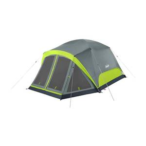 lot 42346 image: Coleman Skydome Weatherproof Camping Tent, Featuring Screen Room, Quick Set-Up, Increased Headroom, 468 Person Size Options, Perfect for Outdoor Adventure Retail $195