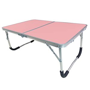 lot 42391 image: Utdfbwq Portable Folding Table, Outdoor Folding Table, Folding Beach Table, Laptop Table, Suitable for Outdoor Travel, Camping, Beach, Barbecue, Picnic, Party, Patio, Etc. (Pink) Retail $26