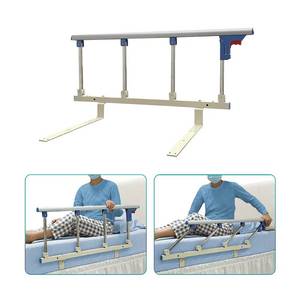 lot 42403 image: NEAUDE Bed Rails for Elderly Adults Rail Assist for Seniors Safety Bed Cane Guard Railing Bedrail Bar Collapsible Bed Side Grab Rail for Geriatric Handicap Handle Prevent Falling(37x14, Only 1) Retail $60
