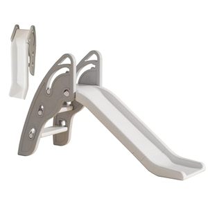lot 42406 image: Toddler Slide Large Play Climber Slide PlaySet with Extra Long Slipping Slope Indoor Slide Kids Slide Toddler Playground Toddler Slide Outdoor Toys for Toddlers (Grey) Retail $100