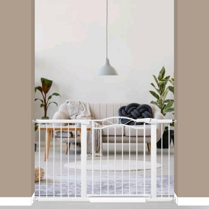 lot 55145 image: Fairy Baby Child Baby Gates for Doorway Stairs Hallway Stairway Gate for Kid or Pet Dogs Walk Through Pressure Mounted 51.57-54.33 - Retail - $129.99