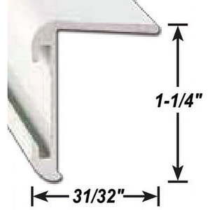 lot 59296 image: AP Products 021-85202-8 Black Aluminum Long Leg Insert Corner Molding - Retail $302.86