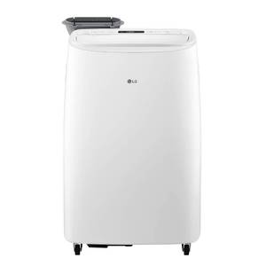lot 59297 image: LG 10000 BTU SACC(14000 ASHRAE) Portable Air Conditioners with Dual Inverter Cools 450 Sqft Ultra Quiet & Easy Install WiFi App Medium & Large Room Air Conditioner AC Unit Home White LP1022FVSM