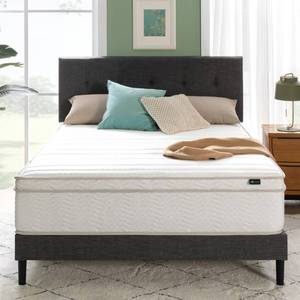 lot 59305 image: ZINUS 12 Inch Foam and Spring Hybrid Mattress New Version, King, Fiberglass Free, Medium Firmness, Durable Support, Certified Safe Foams & Fabric, Mattress in A Box