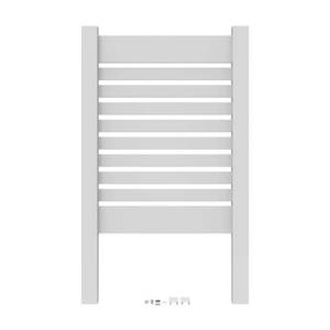 lot 59336 image: 3 ft. x 4 ft. White Vinyl Spaced Picket Flat Top Utility Screen