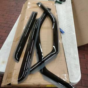 lot 59338 image: weather tech window deflectors front and rear dark smoke saw