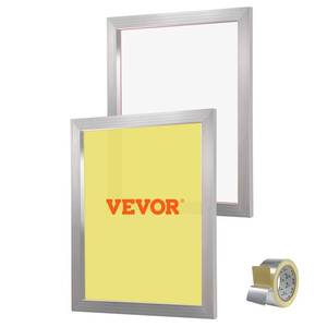 lot 59229 image: VEVOR Screen Printing Kit, 2 Pieces Aluminum Silk Screen Printing Frames, 20x24inch Silk Screen Printing Frame with 230 Count Mesh, High Tension Nylon Mesh and Sealing Tape for T-Shirts DIY Printing