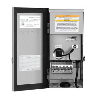 lot 59232 image: DEWENWILS 200W Multi-Tap Low Voltage Transformer, 120V AC to 12V13V14V15V AC,Stainlees Steel Shield, Outdoor Transformer for Low Voltage Landscape Lighting, Spotlight, Pathway Light, ETL Listed - Retail $116.59