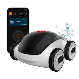lot 59240 image: Higgsinno Cordless Robotic Pool Cleaner, Automatic Pool Vacuum with App, Lasts up to 240 Mins, Ultra-fine Dual Filter Ideal for AboveIn-Ground Pools up to 1,076 Sq.ft - Retail $322.05