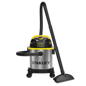 lot 59245 image: Stanley SL18136 Wet Dry Vacuum, 3 Gallon, 4.0 HP, Stainless Steel - Retail $75.12