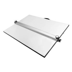 lot 59248 image: Kinbelle A2 Drawing Board Drafting Table with Parallel Bar, Angle Adjustable Measuring System Angle Parallel Drawing Board, 24 x 18 Inches - Retail $110.91