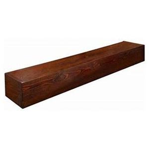 lot 59260 image: fireplace mantel wall decor long floating shelf 72 rustic wood dark brown
