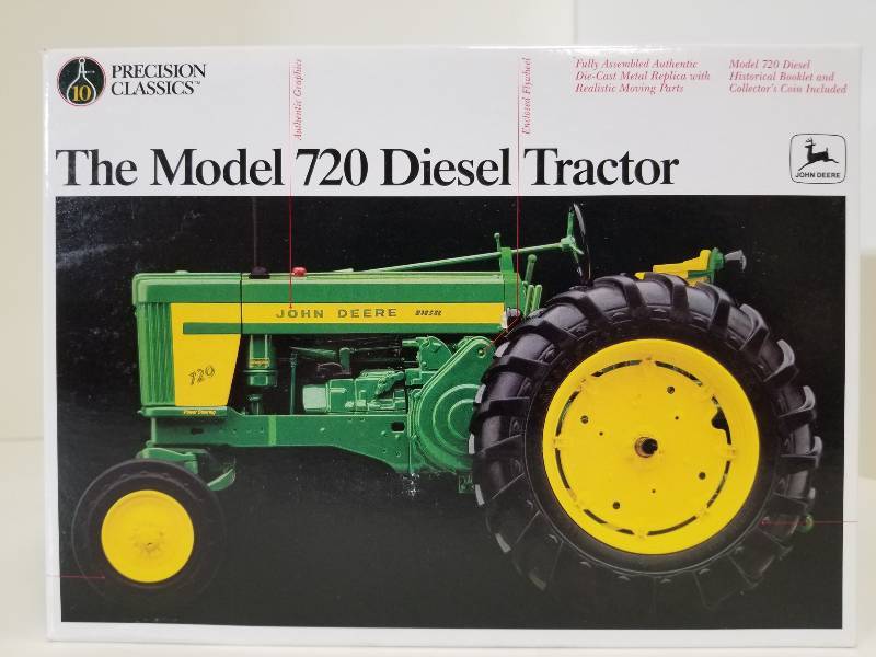 lot 5005 image: Ertl Precision Classics John Deere Model 720 Diesel Tractor, 116 scale, #5832, NIB