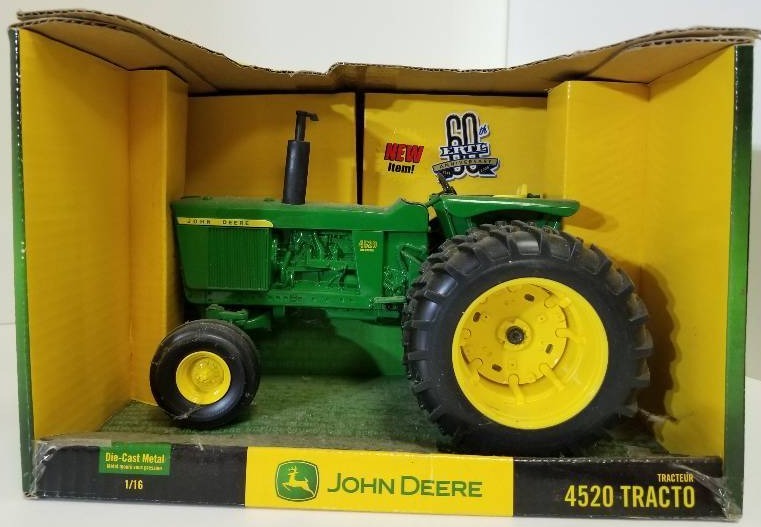 lot 5007 image: Ertl John Deere 4520 Diesel wDuels, 116 scale, #15302 NIB