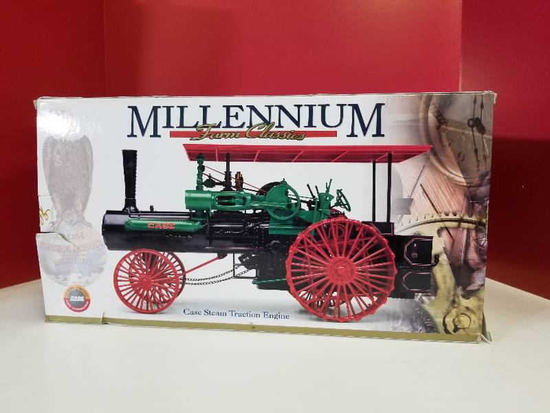 lot 5012 image: Ertl Millennium Farm Classics Case Steam Traction Engine, #14024, 116 scale, NIB with inside seal not broken