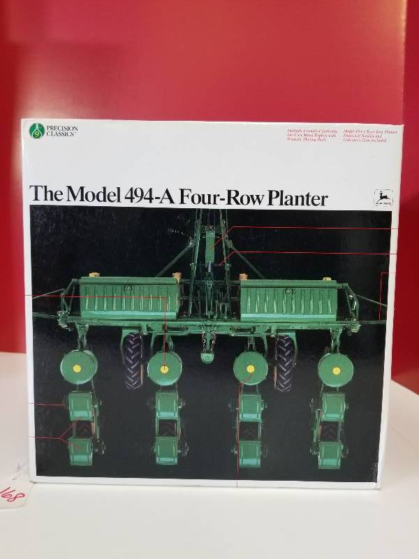lot 5016 image: Ertl, Precision John Deere 494-A Four Row Planter, 116 scale, # 5838, NIB