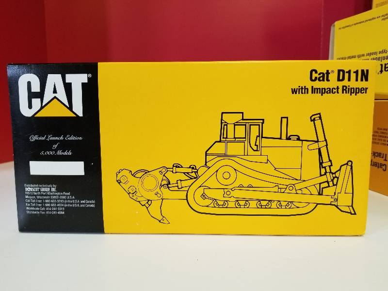 lot 5040 image: Catepillar D11N  Track-Type Tractor with Impact Ripper, Official Launch Edition, 150 scale, NIB