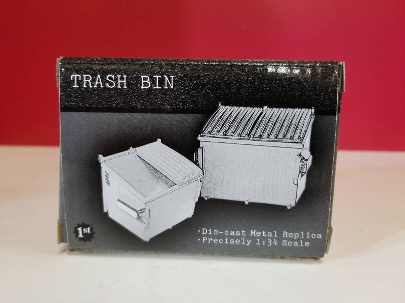 lot 5133 image: First Gear Trash Bin, Die-Cast Metal, 134 scale, NIB