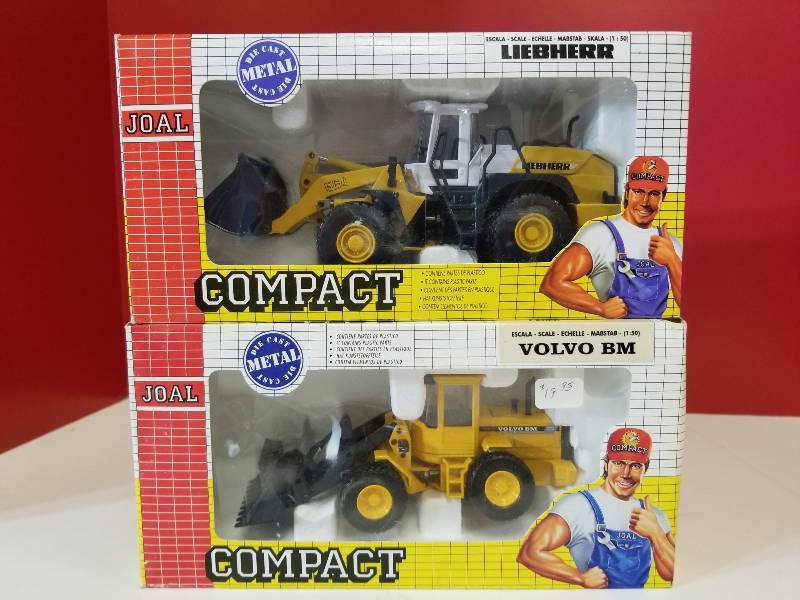 lot 5163 image: JOELCompact, 1 lot 2 items, Liebherr Loader L564  Volvo BM Loader, 150 scale, NIB