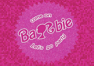 lot 1904 image: Barbie Party Banner