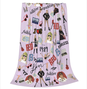 lot 1908 image: Purple Taylor Swift Tapestry