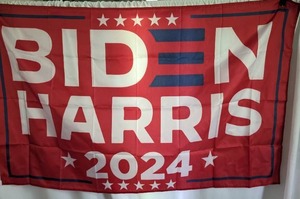 lot 1909 image: BidenHarris 2024 Flag