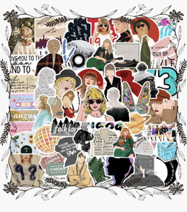 lot 1929 image: Taylor Swift Stickers 100 ct