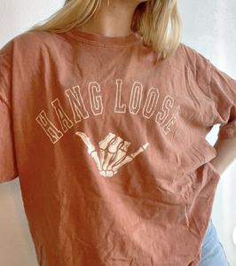 lot 1937 image: Hang Loose Skeleton Shirt - Small (Oversized)