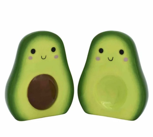 lot 1949 image: Avocado SaltPepper Shakers