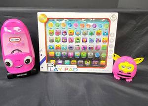 lot 251 image: NIB Play Pad, New 3in1 Little Tikes ShampooConditionerBody Wash, and Furby Toy