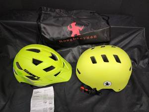 lot 305 image: New Skateboard Helmet (adjustable) and New Bicycle Helmet (size med - adjustable)