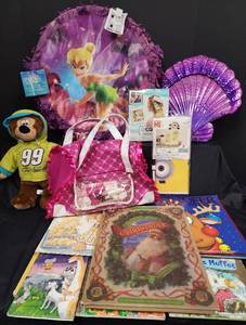 lot 307 image: New Pinata, New Metal Seashell Decor, Childrens Books, and More