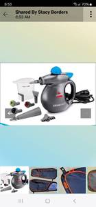 lot 309 image: NIB Bissell Steam Shot Handheld Steam Cleaner Model 39N7V