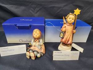 lot 354 image: Goebel Figurines - Happy Pastime (with box) and Christmas Song (with box)