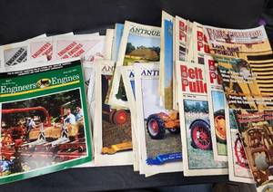 lot 480 image: Engineers and Engines Magazines, Antique Power Magazines, Farm Collectors Magazines, and Belt Pulley Magazines