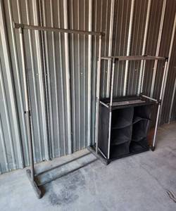 lot 766 image: (2) Clothing Racks